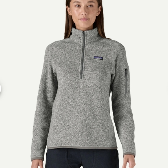 Patagonia Women's Better Sweater 1/4-Zip Fleece In Birch White Size Medium - Picture 14 of 15